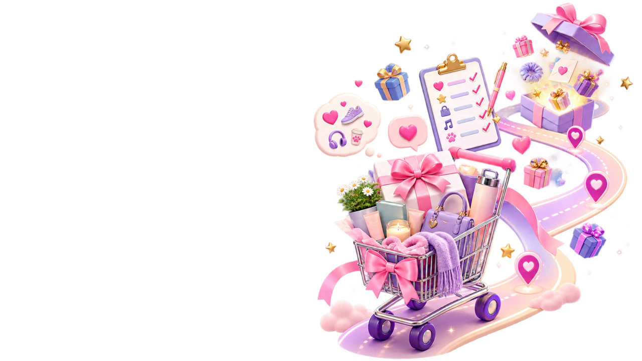 A magical gift challenge with a curated gift cart and wrapped surprises