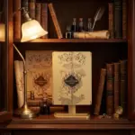 Harry Potter Marauder’s Map LED Makeup Mirror